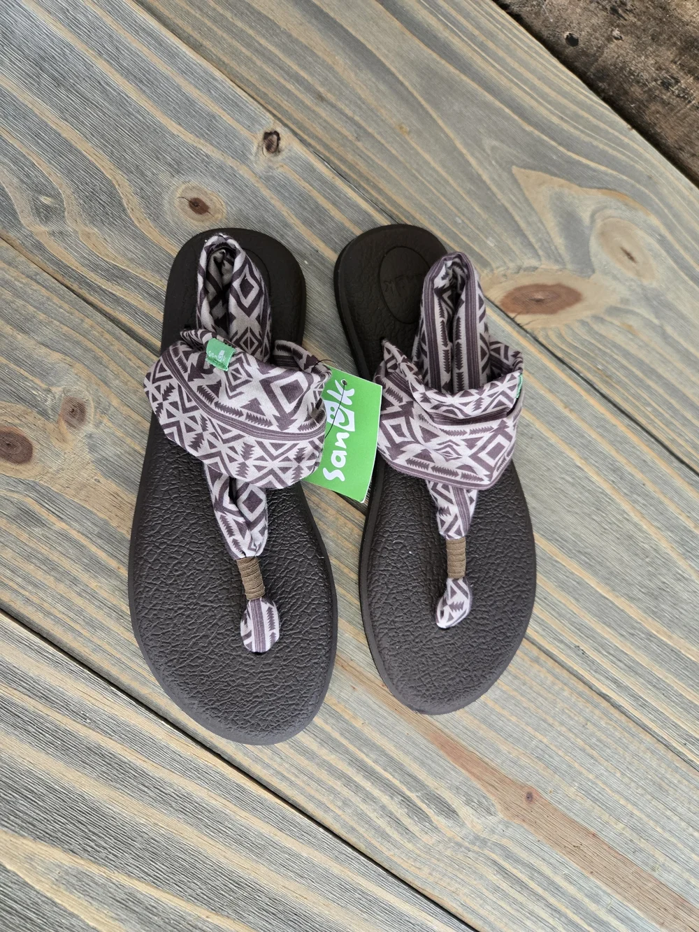 Sanuk YOGA SLING 2 PRINTS Women's Sandals Flip Flop 1100698 SKYLAND  Size 7 NEW